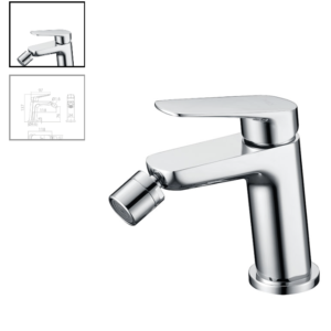 MONOMANDO DE BIDÉ CROMADO SERIE BELGICA