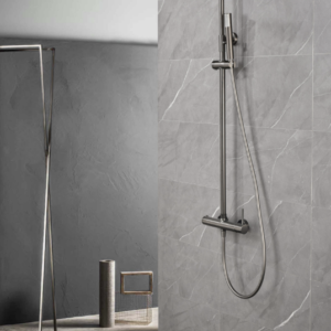 BARRA DE DUCHA MONOMANDO BLACK GUN METAL SERIE MONZA