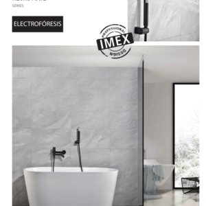 GRIFERÍA BAÑO Y DUCHA MONOMANDO NEGRO MATE SERIE MONZA