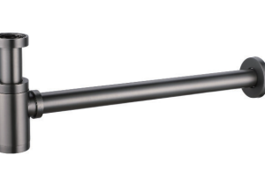 SIFÓN VISTO EN BLACK GUN METAL CON BOTE SIFÓNICO SCL002/BGM