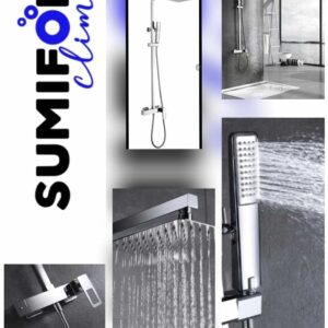 DISEÑO BARRA DE DUCHA MONOMANDO CROMADO SERIE SUECIA