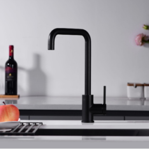 IMEX  GRIFERÍA DE COCINA MONOMANDO NEGRO MATE METAL SERIE LOIRA