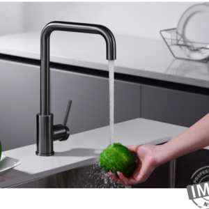 IMEX  GRIFERÍA DE COCINA MONOMANDO BLACK GUN METAL SERIE LOIRA