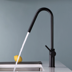 GRIFERÍA DE COCINA MONOMANDO NEGRO MATE IMEX SERIE KENIA GCE020/NG