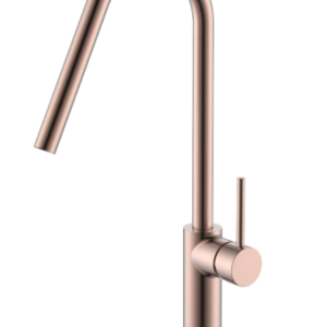 GRIFERÍA DE COCINA MONOMANDO ORO ROSA CEPILLADO IMEX SERIE KENIA GCE020/ORC