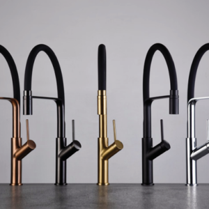 GRIFERÍA DE COCINA MONOMANDO FLEXIBLE CROMADO IMEX SERIE SENA GCE022