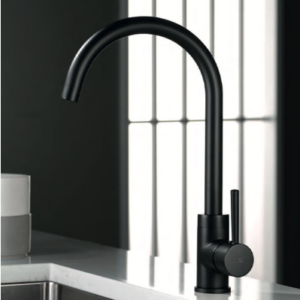 IMEX GRIFERÍA DE COCINA MONOMANDO NEGRO MATE SERIE LYON