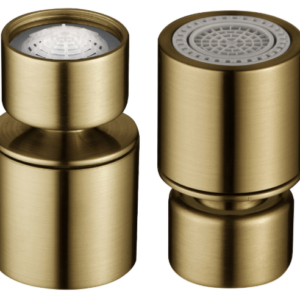 ACCESORIOS DE GRIFERÍA AIREADOR GRIFO M22 DOS FUNCIONES ORO CEPILLADO