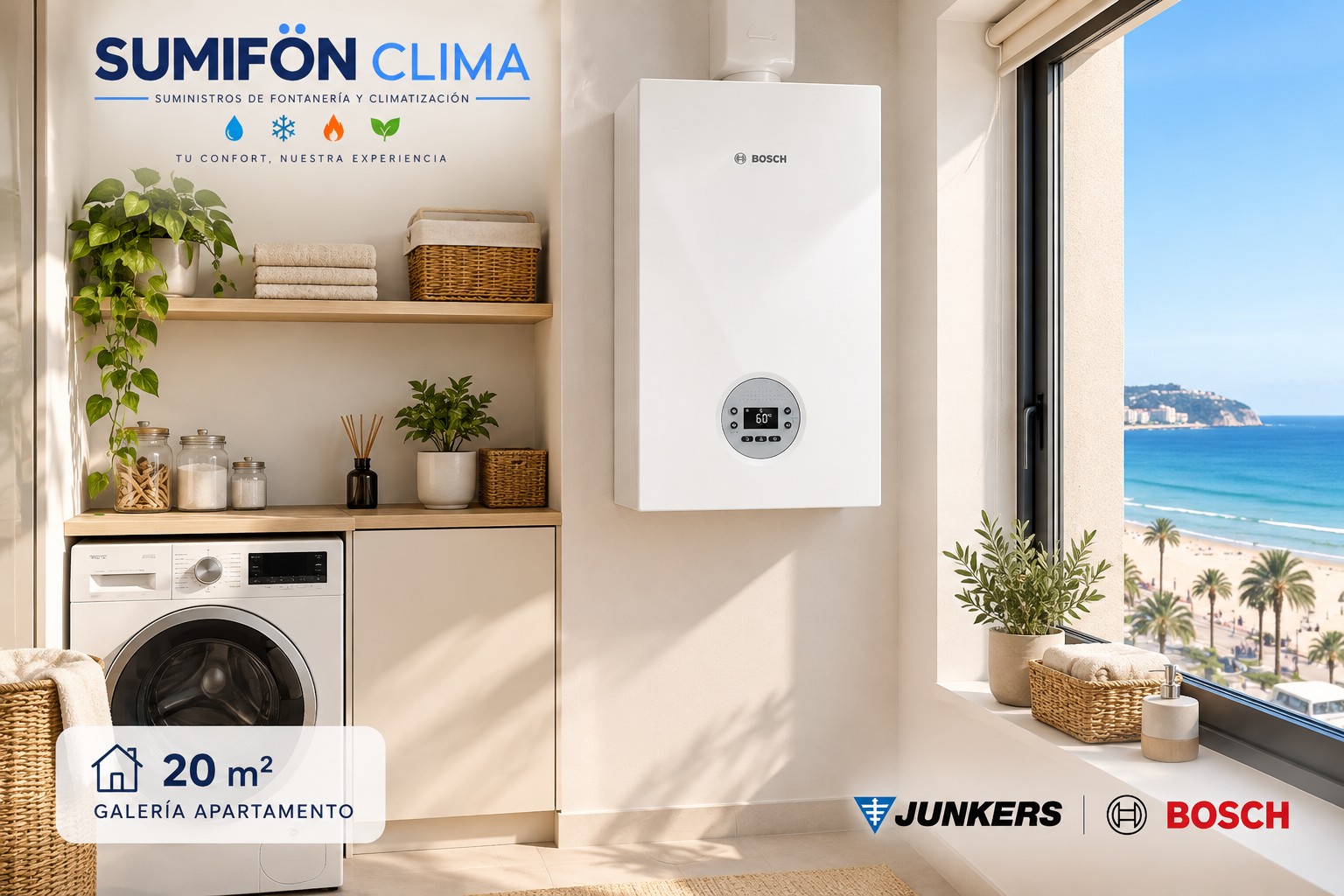 Caldera Bosch Condens 1200 W GC1200 W 20/24 C23 – Sumifön Clima